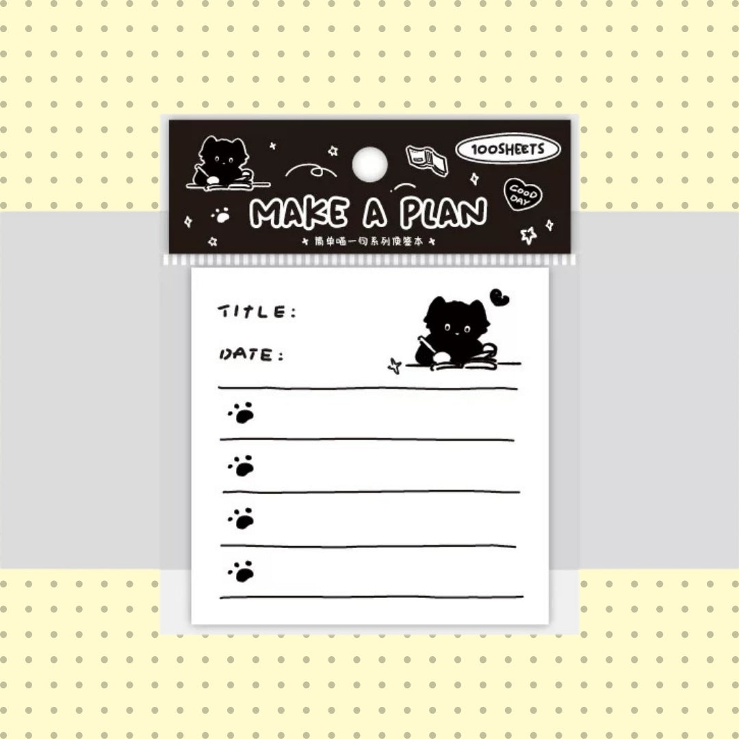 6-Pack Memo Pad Set | Quirky Cat Stationery Bundle