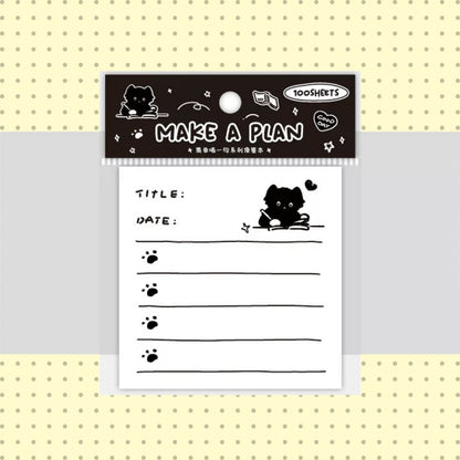 6-Pack Memo Pad Set | Quirky Cat Stationery Bundle