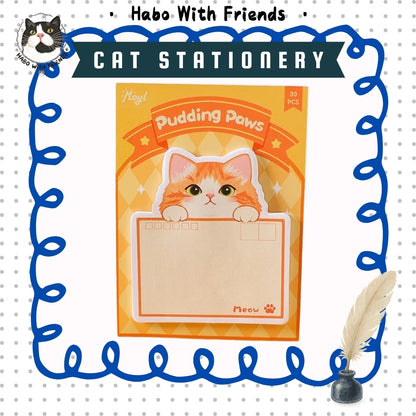 "Besties Talk" Tuxedo Cat &amp; Kitten Memo Pad | Cute Desktop Stationery