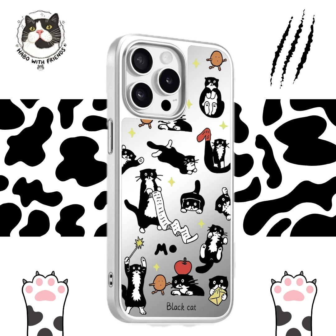 The "Tuxie head-tilt" Power Nap——Cat phonecase