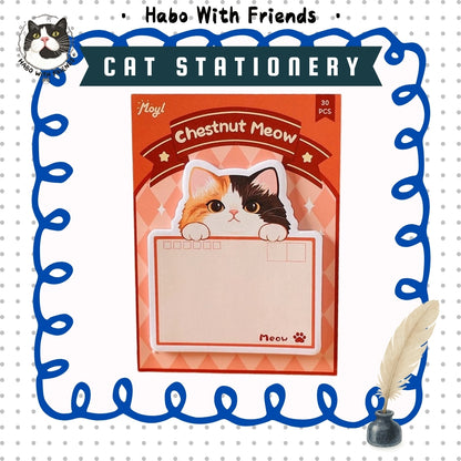"Besties Talk" Tuxedo Cat &amp; Kitten Memo Pad | Cute Desktop Stationery